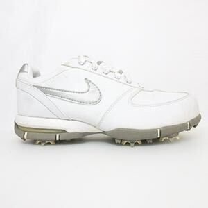 Nike VTG 2006 Air Max2 Swoosh Logo Low Top Golf Shoes White Silver Women's US 9